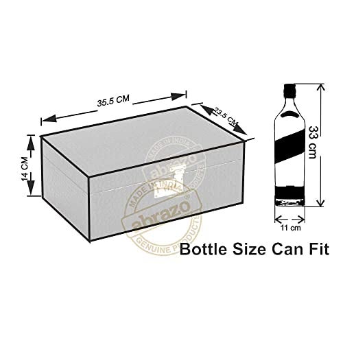 Abrazo 3 Glasses Premium Whiskey Case | Handy Portable Leatherette Bar Set for Car | 8 Pieces Wine Color Bar Tool Set - Image 4