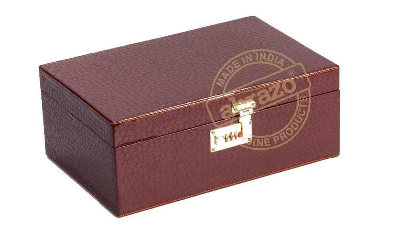 Abrazo 3 Glasses Premium Whiskey Case | Handy Portable Leatherette Bar Set for Car | 8 Pieces Wine Color Bar Tool Set - Image 3