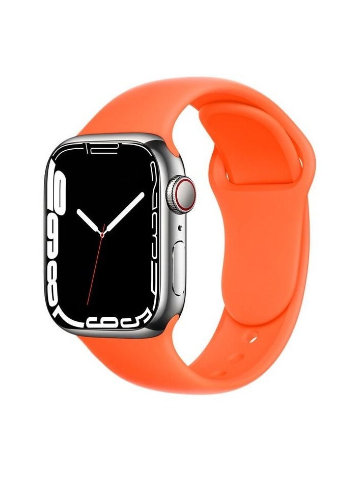 Apple Watch Band 41mm Soft Silicone Sport Band Replacement Wrist Strap Compatible for iWatch Apple Watch Series 7 (41mm) - Image 1