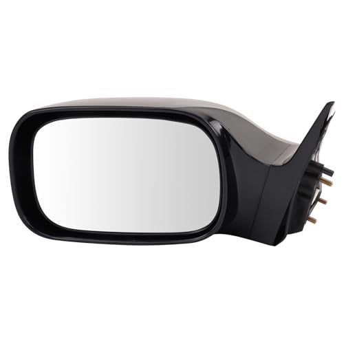 TRQ Driver Side Mirror Assembly Electric Adjustment Non-Heated No Memory Black Compatible with 2005-2010 Toyota Avalon XL Without Navigation TO1320225 TO1320235 - Image 1