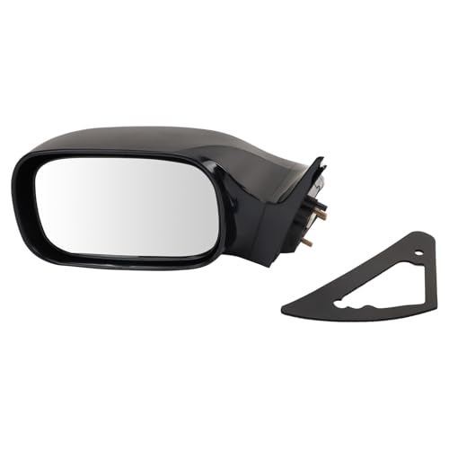 TRQ Driver Side Mirror Assembly Electric Adjustment Non-Heated No Memory Black Compatible with 2005-2010 Toyota Avalon XL Without Navigation TO1320225 TO1320235 - Image 5