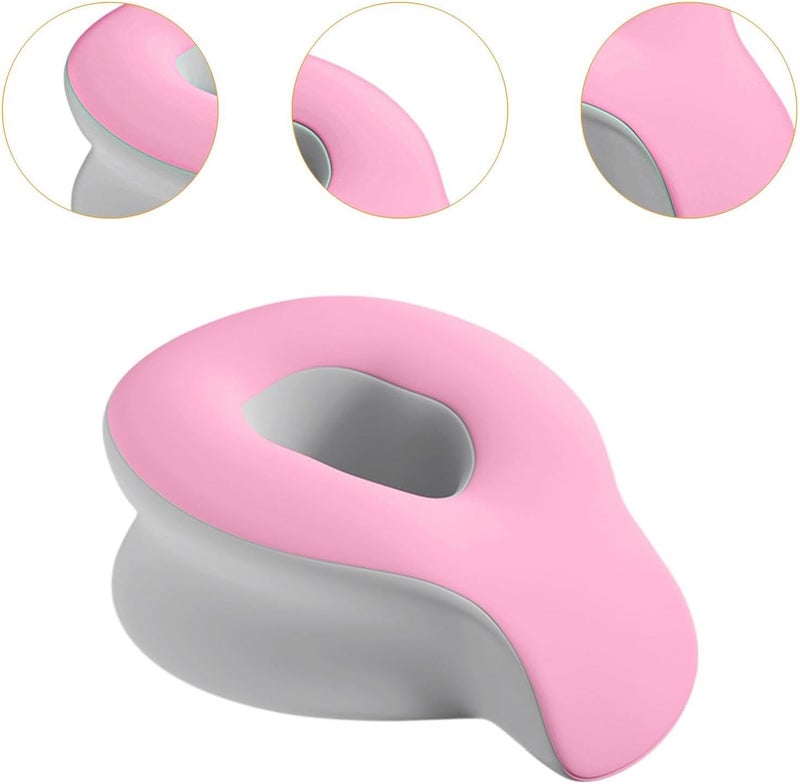 predolo Face Down Pillow Salon Massage Pillow Relax Removable Cover SPA Massage Pillow Face Massage Pillow SPA Airplane Trip Home, Pink - Image 3