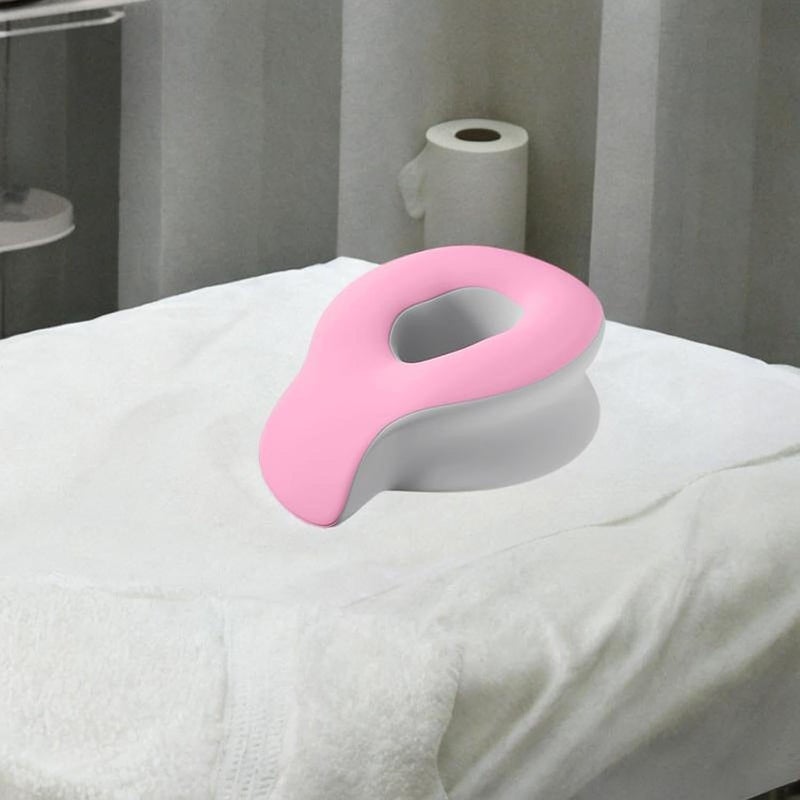 predolo Face Down Pillow Salon Massage Pillow Relax Removable Cover SPA Massage Pillow Face Massage Pillow SPA Airplane Trip Home, Pink - Image 4