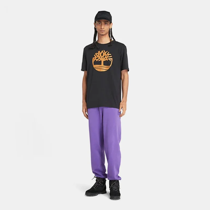Timberland Black Men's Tree Logo T-Shirt for Men | Best Price UAE