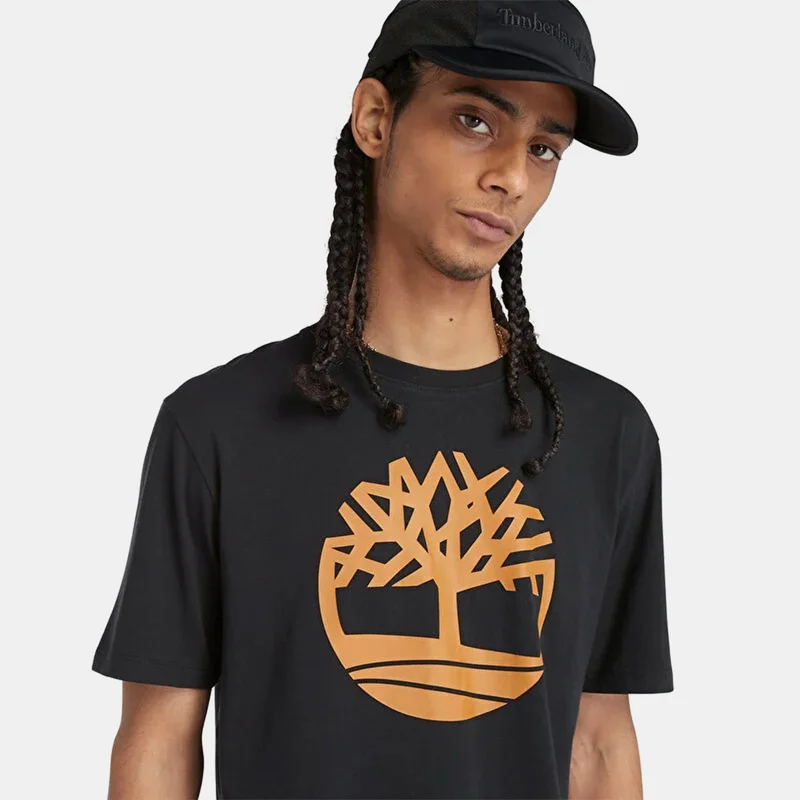 Timberland Black Men's Tree Logo T-Shirt for Men | Best Price UAE