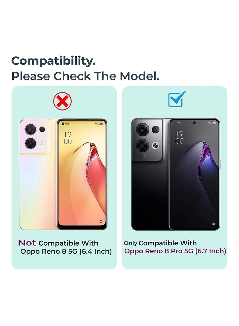 OPPO Reno 8 Pro / Reno 8 Pro Plus Clear Case Cover Soft Flexible Transparent TPU Back Cover with Camera Protection and Shockproof Bumper for OPPO Reno 8 Pro 5G Clear Case - Image 2