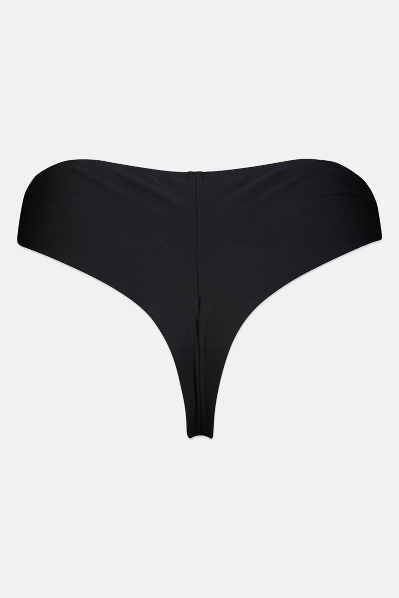 Reserved Women Swimwear Plain Bikini Bottom, Black - Image 2