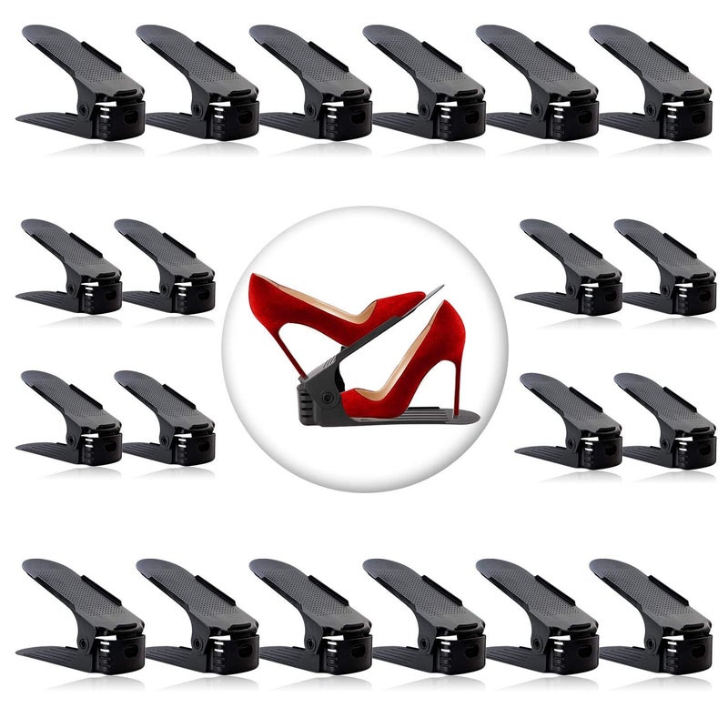 Neprock Shoe Rack Shoe Organizer Space-Saving Storage Shoe Organizer for Closet,Shoe Stacker Shoe Slots Space Saver Double Stack Shoe Holder Homeries - Image 1