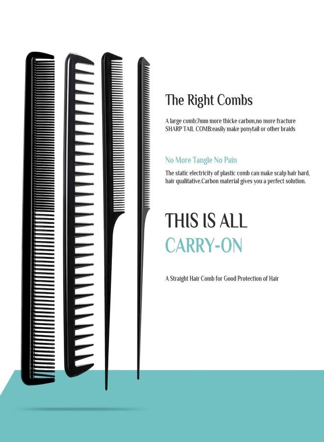 HUDACRUSH Huda Crush Hair Styling Combo Pack - 10 PCS Brush + Paddle Brush + B.R Comb, Empathetic , Hair Brush Comb for Women & Men : Ideal for all hair types, this hair comb set includes a paddle hair brush , a roller comb , and a tail comb for hair styling, - Image 5