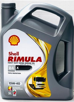 Shell 15W40 Rimulla R4 Diesel Engine Oil 5Ltr  - Image 1
