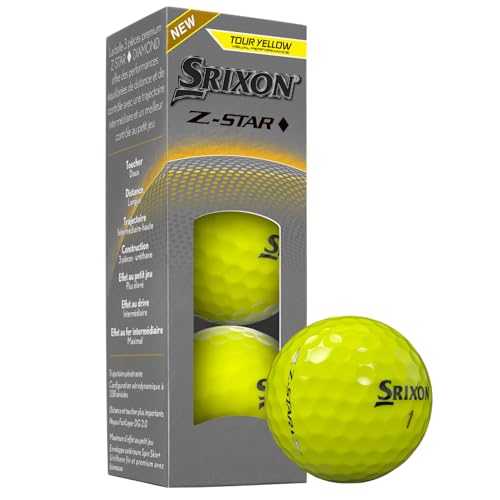 Srixon كرات جولف سريكسون Z-Star دايموند، دايموند 3، صفراء - Image 4