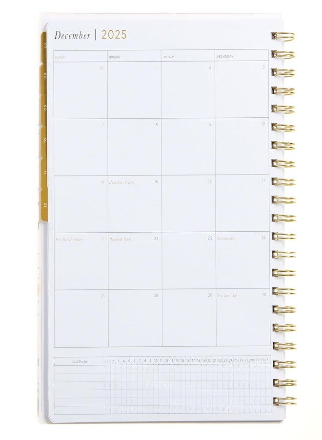 russell+hazel 2025-2026 Weekly Planner, Spiral Bound Blush Floral with Gold Foil Details, 9.1" x 11.2", July 2025 - June 2026, Features 15 Monthly Spreads, 1-Count - Image 4
