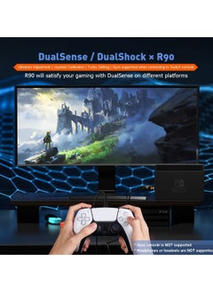 Y&D Controller Adapters, Black, Wired Adapter for Switch PS4 Windows 11&10 PC, Xbox Series One S Elite 2 PS5/PS4 Console  - Image 4