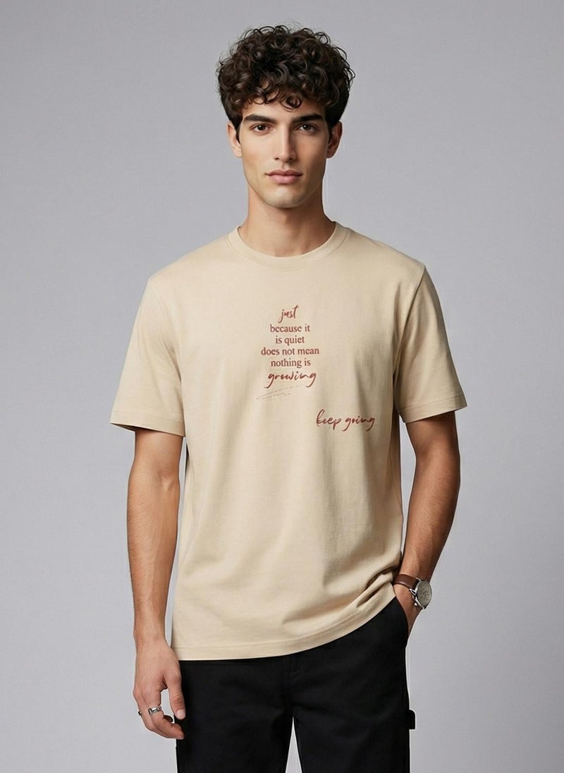Nobero Regular Fit Printed T-shirt for Men - Image 1