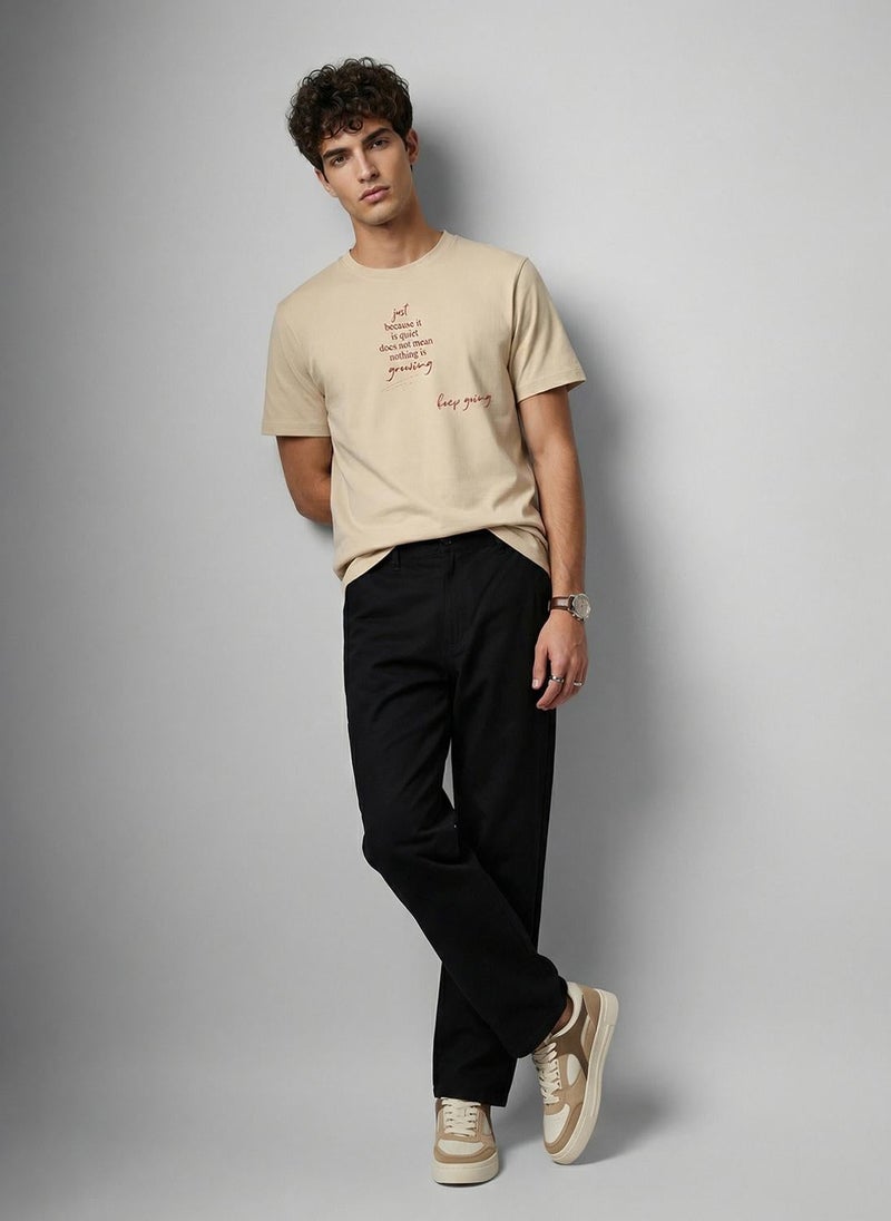 Nobero Regular Fit Printed T-shirt for Men - Image 2