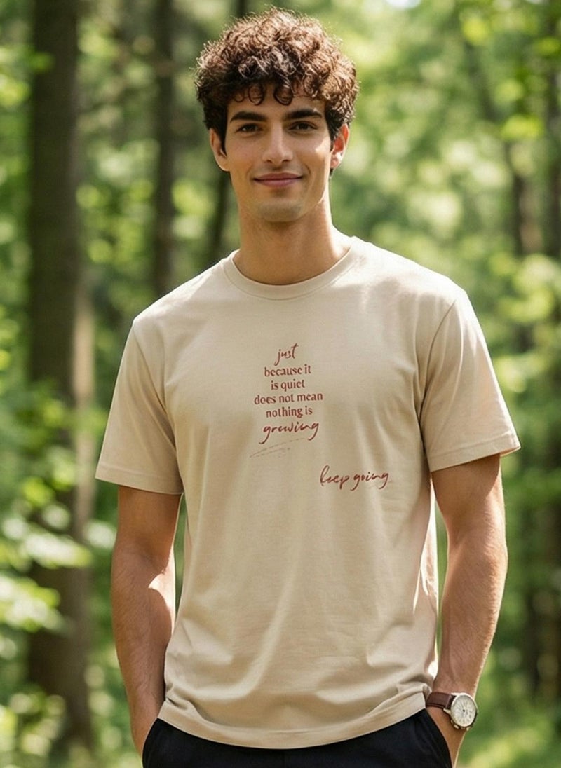 Nobero Regular Fit Printed T-shirt for Men - Image 5