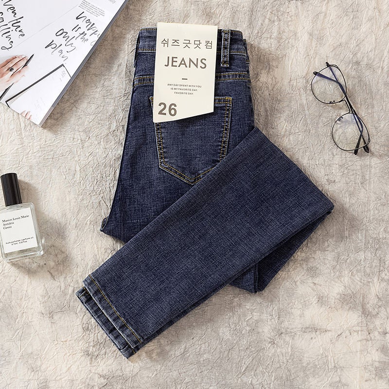 Jeans Women'S High Waist Skinny Pants For Children And Students Korean Autumn New Plus Size Pants - Image 4