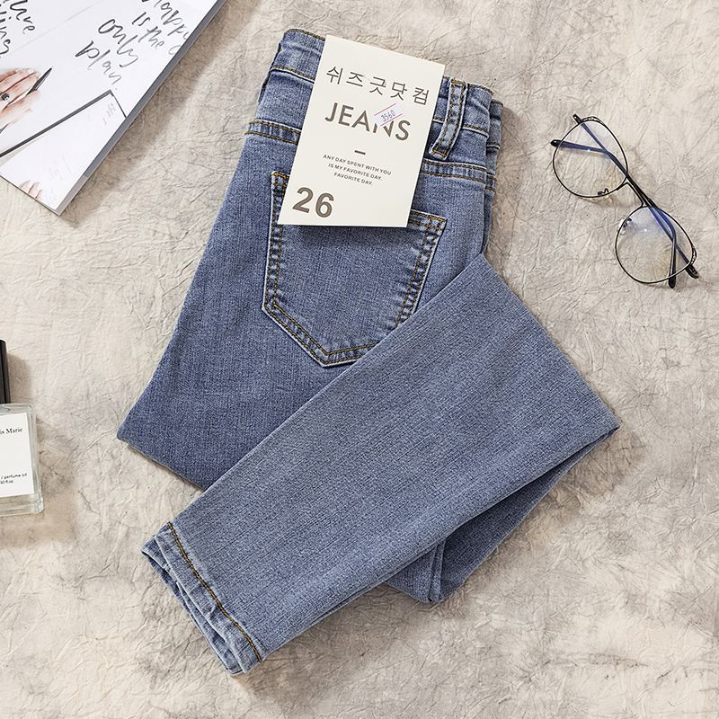 Jeans Women'S High Waist Skinny Pants For Children And Students Korean Autumn New Plus Size Pants - Image 5