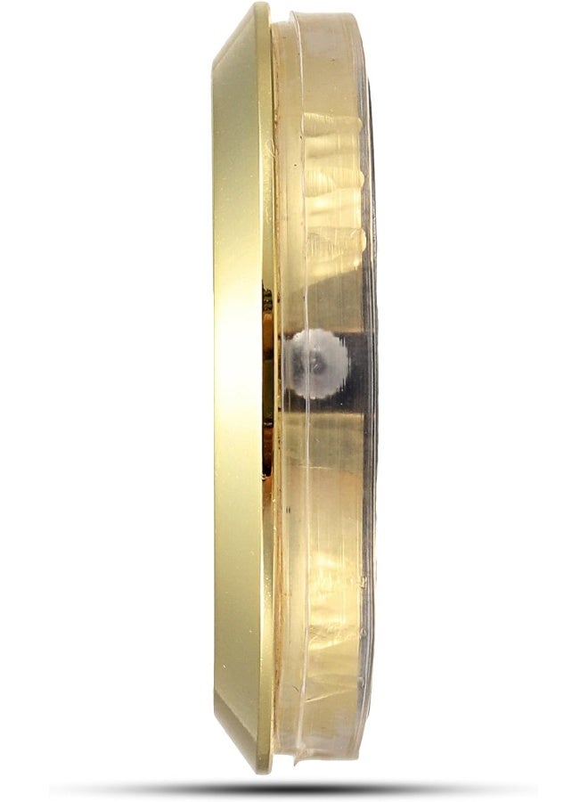 ShoppeWatch Mini Clock Insert 1 716 35mm Quartz Movement  Miniature Clock Face Insert  Round Clock Fit Up Gold Tone Dial and Bezel Roman Numerals CK085GD - Image 3