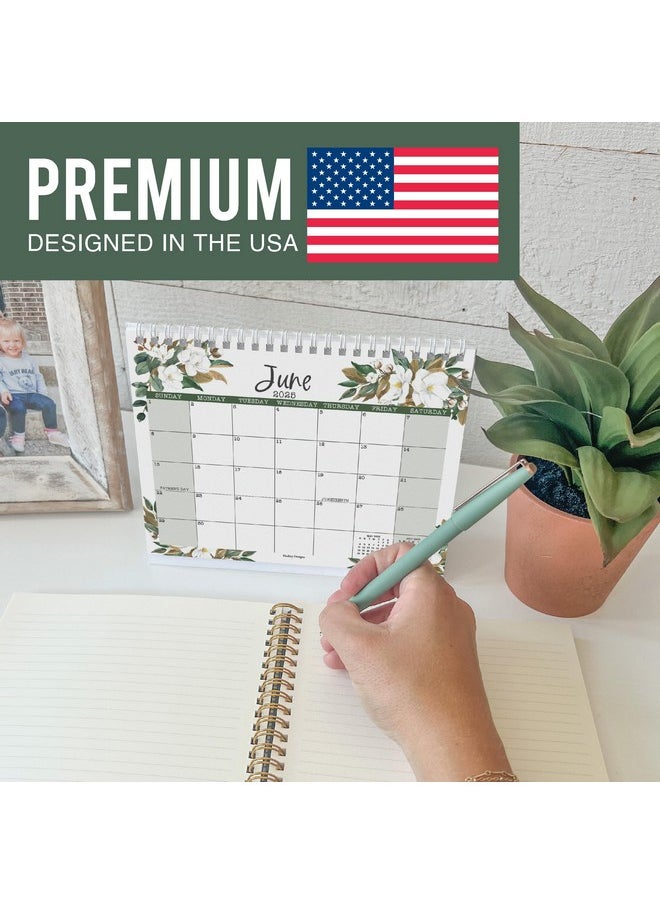 Hadley Designs Small Desk Calendar 2025 - Compact 6X8" Small Desk Calendar 2025 Standing Flip, Floral 2025 Desk Calendar Small For Home, Office, Or Classroom, Runs From January 2025 To June 2026  - Image 3