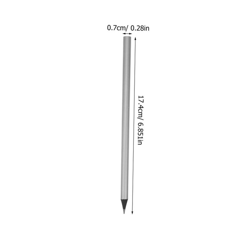 10 Pcs Heavy Duty Carpenter Pencils Silver Lead for Construction Lettering and Marking - Image 2