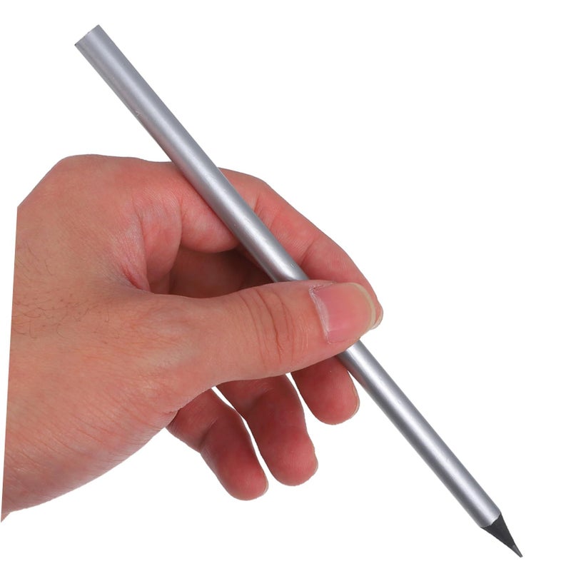 10 Pcs Heavy Duty Carpenter Pencils Silver Lead for Construction Lettering and Marking - Image 5