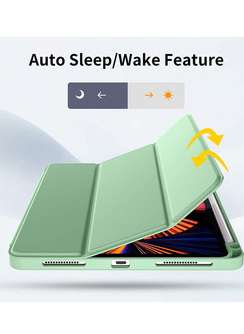 Mufaens iPad 10Th 10.9 Inch 2022 Model 10th Generation Slim Stand Hard Back Shell Cover with Auto Wake/Sleep Mint Green - Image 2