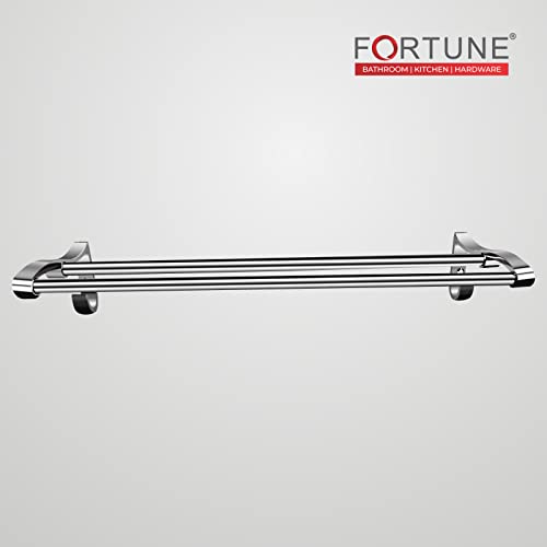 FORTUNE Wall Mounted Stainless Steel Towel Rack, Towel Bar Rod Holder | Towel Rail for Kitchen & Washroom Hanger Stand | Bathroom Accessories for Homes (18 Inch, Pack of 1) - Image 5