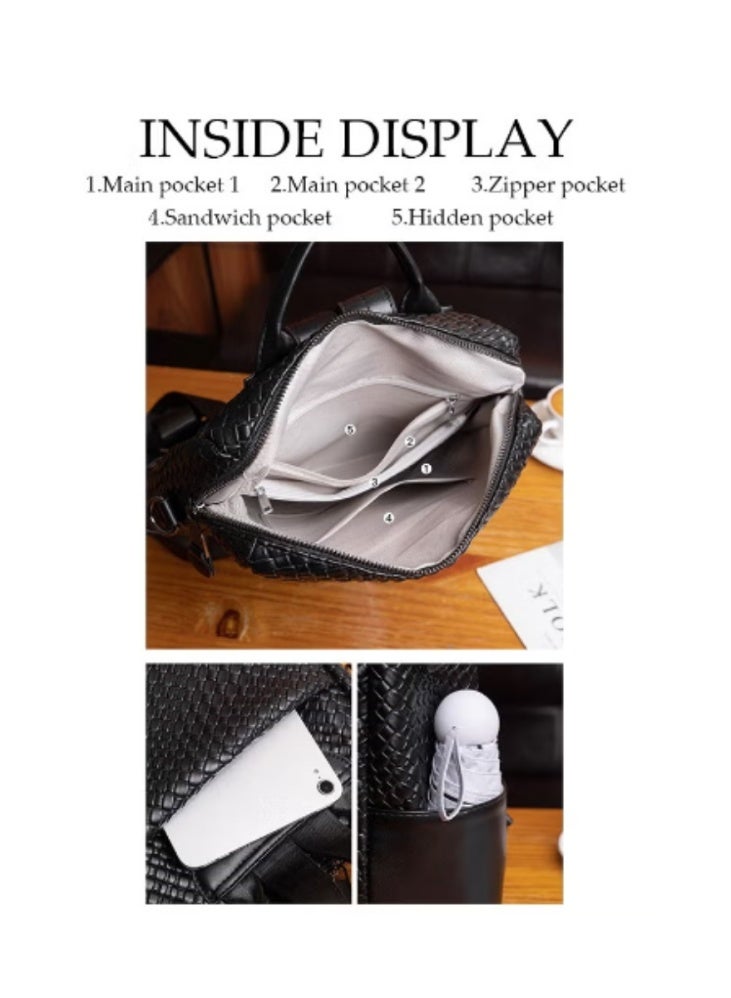 DUNISO New Women’s Snakeskin - Patterned Backpack | Metal Buckle Decoration, Stylish and Unique - Image 5