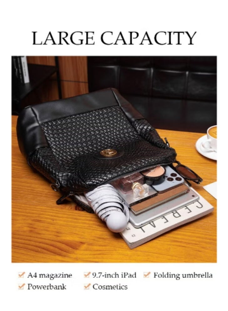 DUNISO New Women’s Snakeskin - Patterned Backpack | Metal Buckle Decoration, Stylish and Unique - Image 4