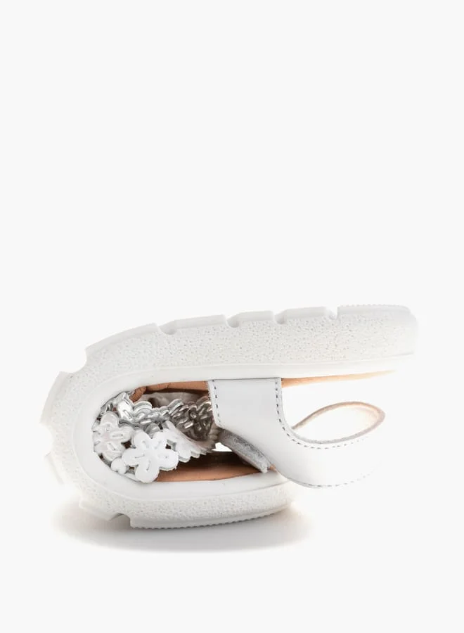 Pablosky Girls Strap Sandals With Hook And Loop Closure