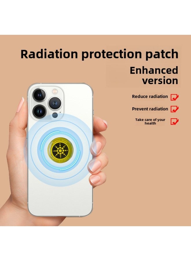 Mobile Phone Radiation Protection Artifact Office Home Appliances Electronic Products Radiation Shielding Electromagnetic Mobile Phone Radiation Protection Stickers-Color:Gold (bare Sticker) - Image 2