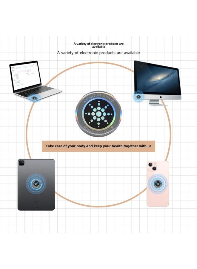 Mobile Phone Radiation Protection Artifact Office Home Appliances Electronic Products Radiation Shielding Electromagnetic Mobile Phone Radiation Protection Stickers-Color:Gold (bare Sticker) - Image 3