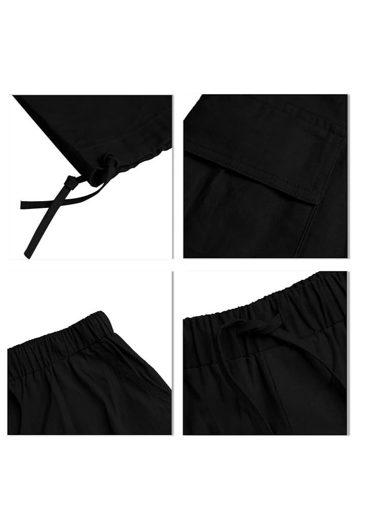 Generic - Men's Cargo Pants Outdoor Pants for Men Casual Cotton Trousers Drawstring Elastic Waist - Image 1