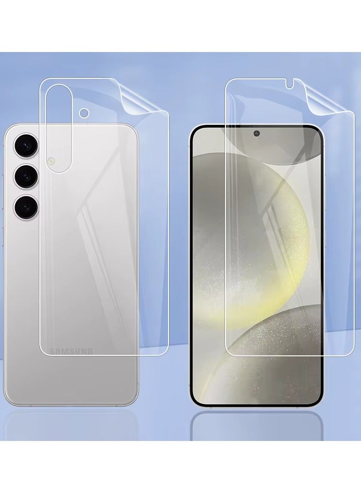 Clear Hydrogel Screen Protector with Back Film for Galaxy S25