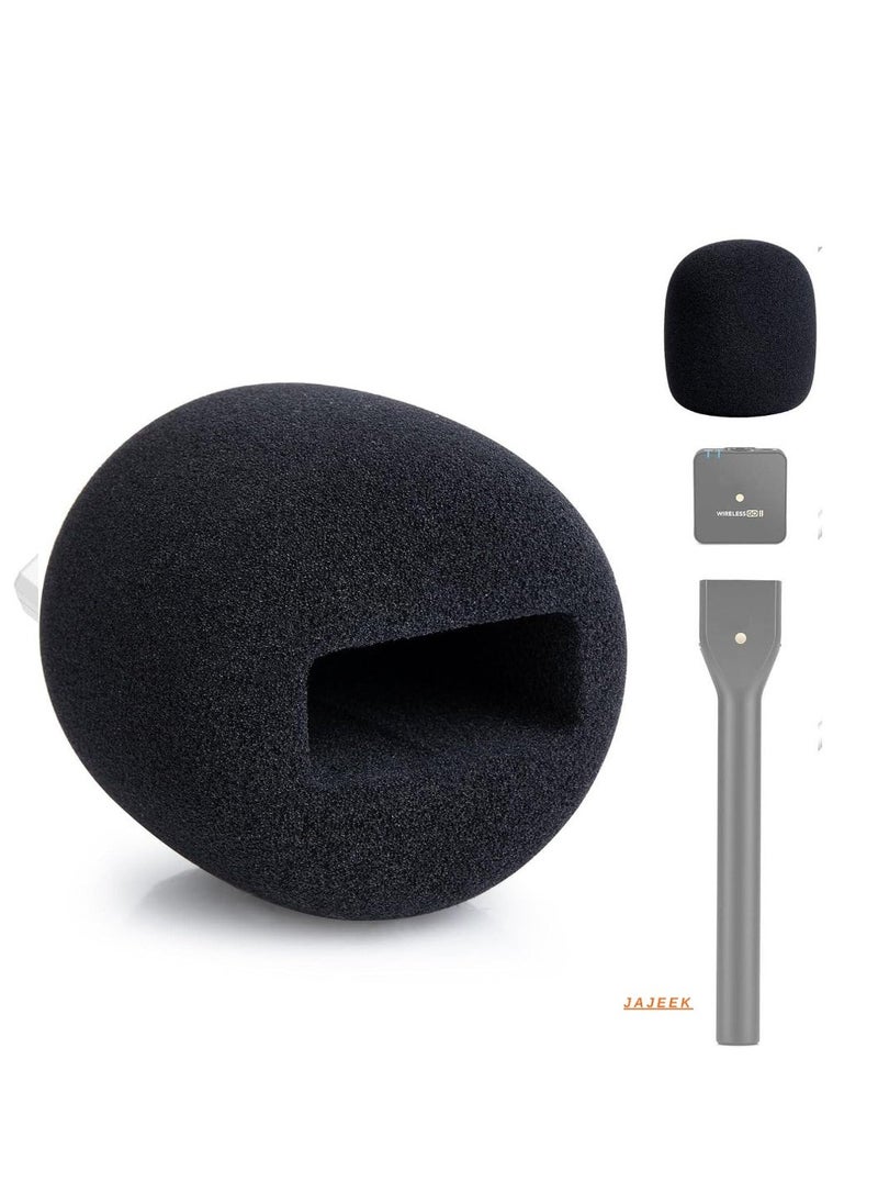JAJEEK - Microphone Cover Foam – Compatible with Multiple Brands, Suitable for Handheld Interview Adapters, Blocks Plosives for Clear Sound Quality - Image 1