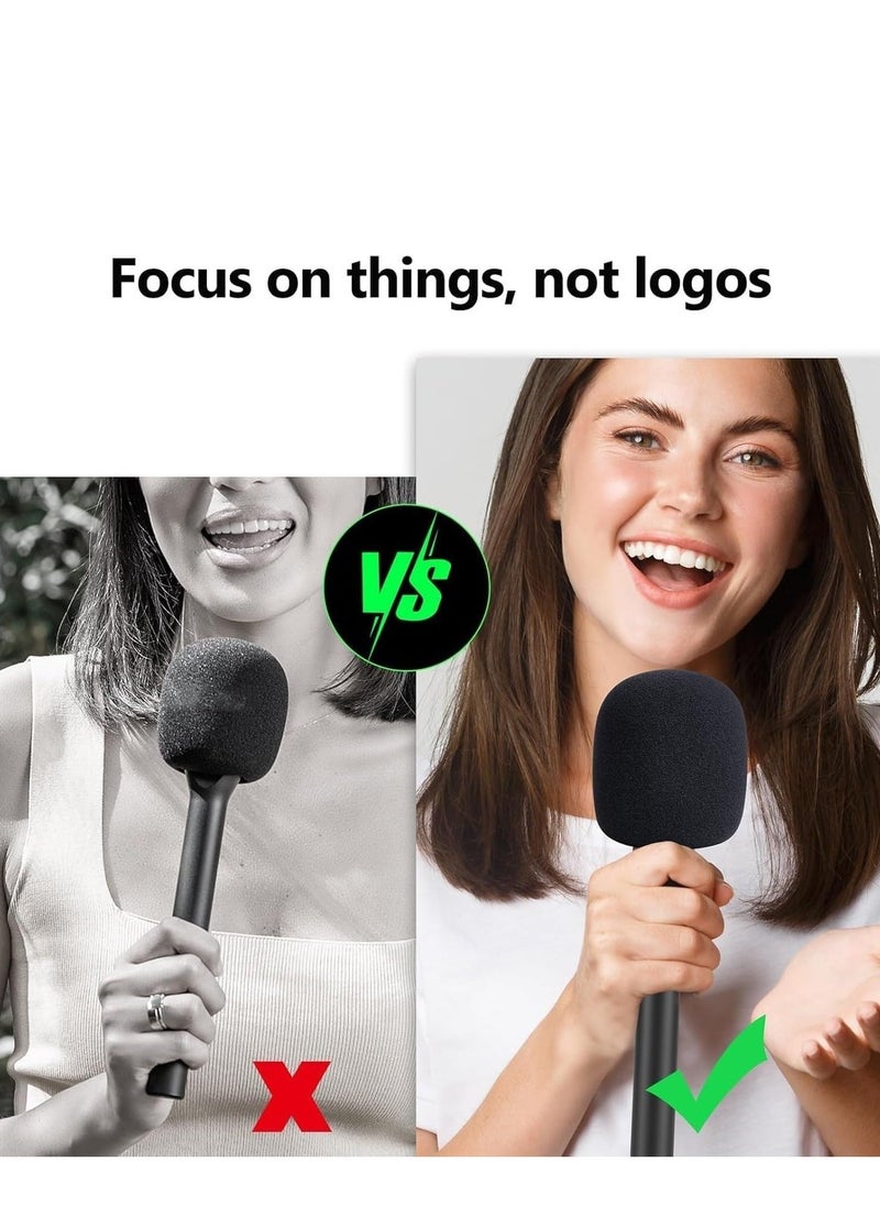 JAJEEK - Microphone Cover Foam – Compatible with Multiple Brands, Suitable for Handheld Interview Adapters, Blocks Plosives for Clear Sound Quality - Image 1
