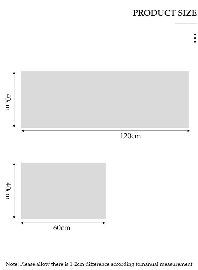 DUNISO قطعتان من سجاد ودواسات المطبخ غير القابلة للانزلاق، مجموعة سجادة مضادة للتعب في مدخل المطبخ، سجادة أرضية خلفية للمطبخ والحمام والمكتب 40*60 سم&amp;40*120 سم - Image 2