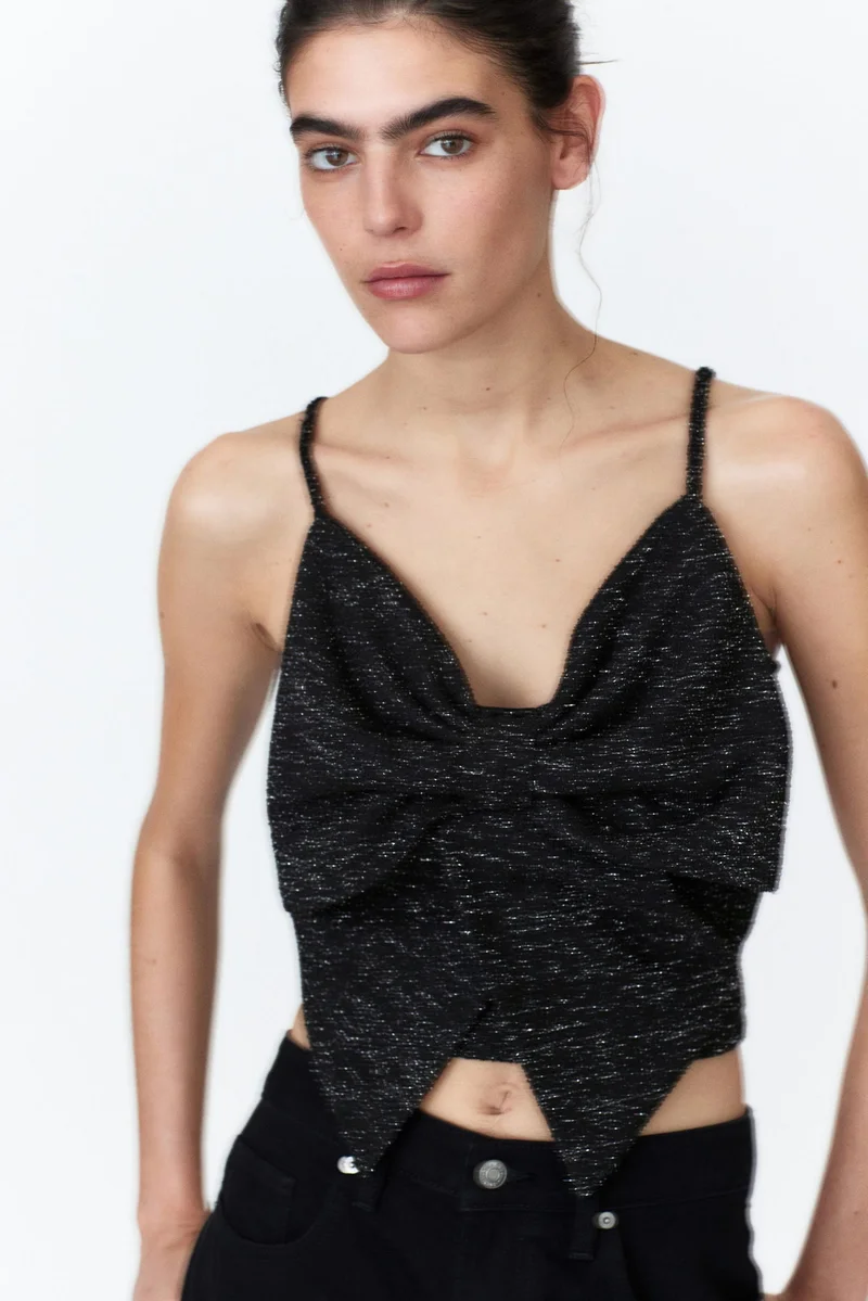 H&M Bow-Front Strappy Top