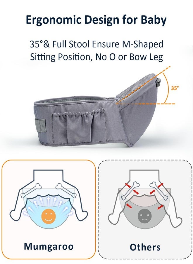 Mumgaroo Baby Carrier Newborn to Toddler, 6-in-1 Front and Back Baby Hip Carrier One Size Fits All Adjustable Toddler Carrier Hip Carrier for Baby with Hip Seat Adapt to Newborn, Infant & Toddler - Image 2