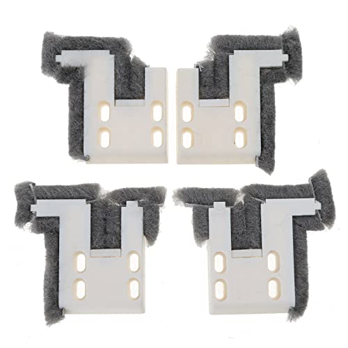 Haoyull 4pcs Sliding Window Buffer Block Up Down Track Sealing Wind-proof Brush, As the picture shows, Type 80 - Image 4