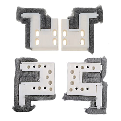 Haoyull 4pcs Sliding Window Buffer Block Up Down Track Sealing Wind-proof Brush, As the picture shows, Type 80 - Image 2