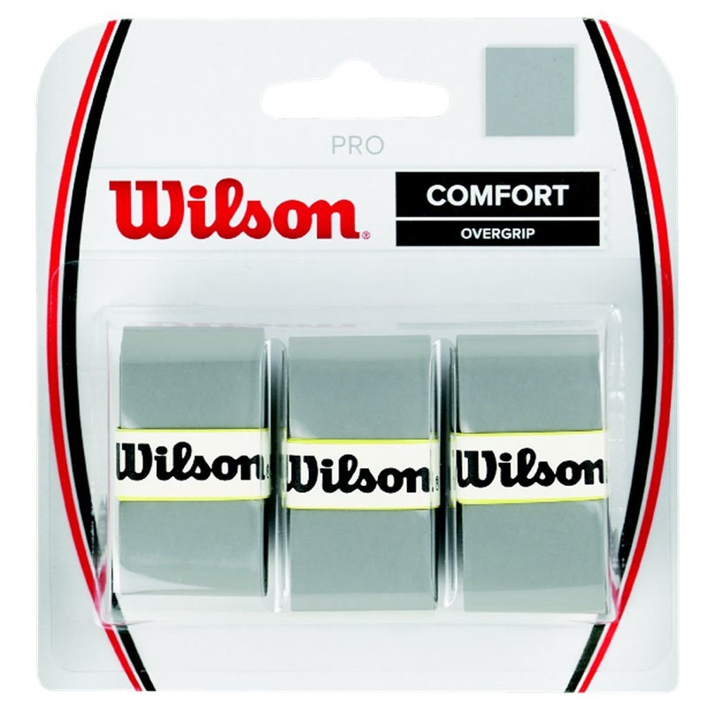 WILSON Pro Overgrip Comfort - 3 Pack (Silver) - Image 3