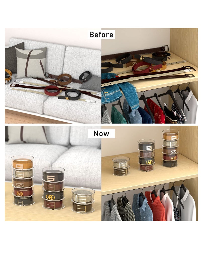MIXDE 5 Layers Belt Organizer Wrist Band Acrylic Display Case Jewelry Watches Storage Box Makeup Bracelets Rings Toys Accessories Holder Case  - Image 2
