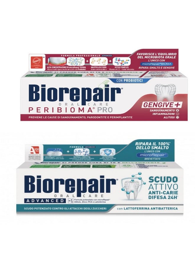 Biorepair Set 2 Advanced Toothpastes 2.5 fl.oz 75ml Tubes - Image 1