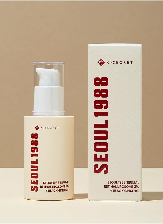 K-SECRET SEOUL 1988 Serum : Retinal Liposome 2% + Black Ginseng, 30ml  - Image 1