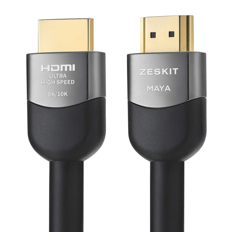 Zeskit Certified 2.1 8K HDMI Cable 48Gbps 4K120Hz Compatible with Soundbar eARC HDR10 VRR Dolby Vision Atmos HDCP 2.2 2.3 PS5 Xbox Series X Apple TV Roku (Ultra High Speed, Maya CL3 In Wall Long 15ft) - Image 5