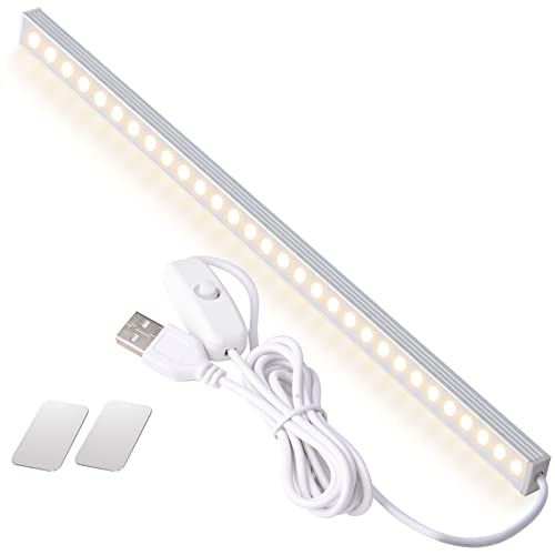 DWEPTU Kitchen Lights Closet Lights LED Light Bar Under Counter Light Fixtures with USB Powered LED Light Bar for Room Under Counter Lighting Work Tables Student Dormitory - Image 1