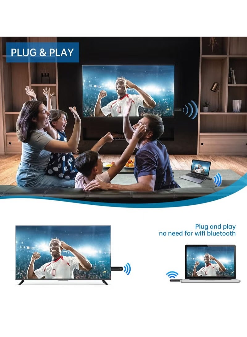 KASTWAVE Wireless HDMI Transmitter And Receiver, Portable Wireless Presentation Facility HDMI Adapter, WIFI HDMI Extender Adapter Converter, 1080p Streaming Video Audio From Laptop, pc, cable Box, Projector - Image 4