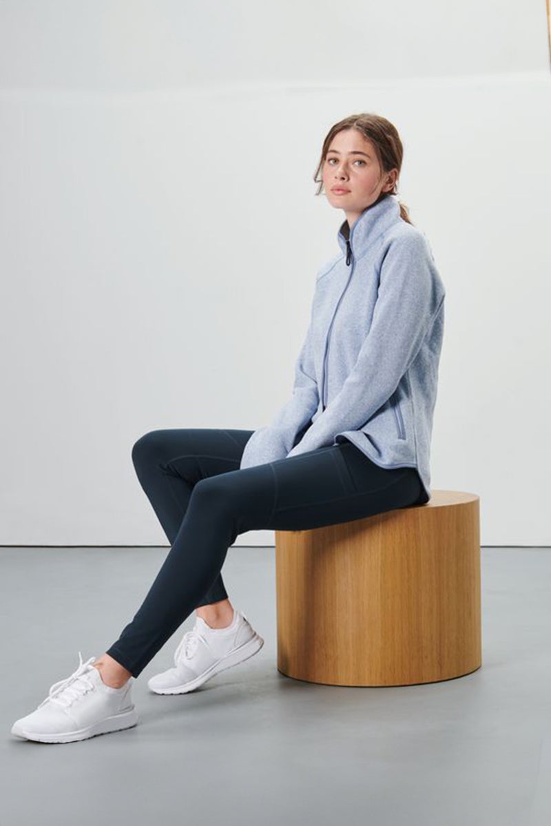 Tchibo Women Full Length Solid Tights, Navy - Image 1